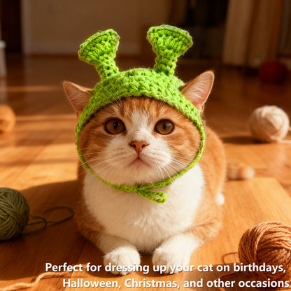 Cute Cat Hat Costume Suitable for 5 to16 lbs - cat Hats for Cats only Head Circumference 11" or Less Kitten hat pet Photography Outfits