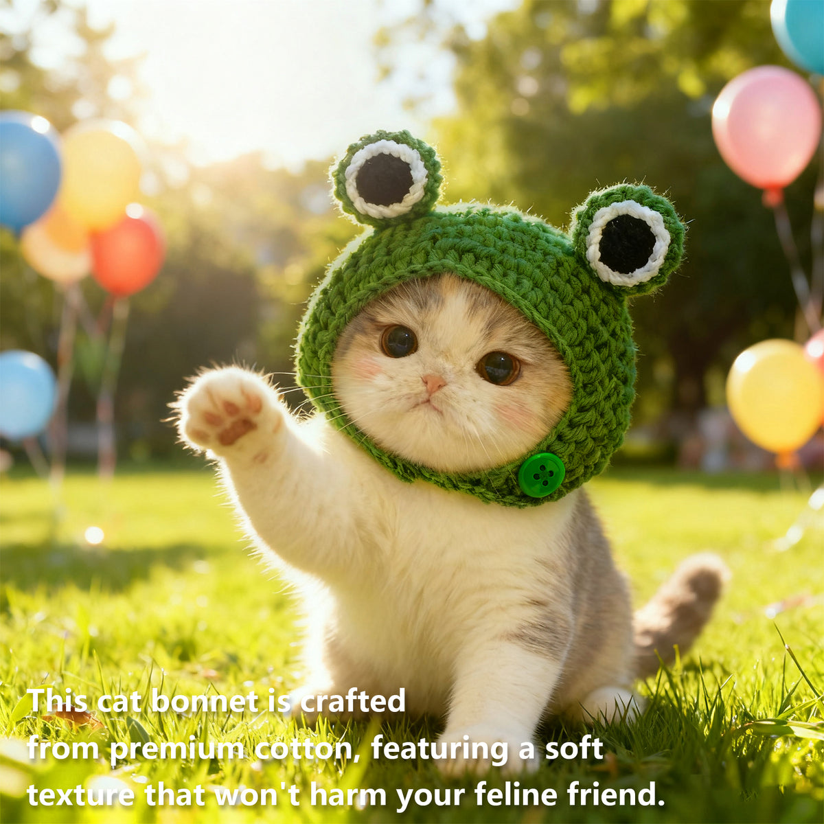 Cute Cat Hat Costume Suitable for 5 to16 lbs - Hats for Cats Head Circumference 11" or Less Kitten Outfits pet Photography Outfits